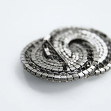 ZA Women Geometric Rhinestone Round Crystal Brooch High Jewelry