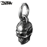 Vintage 3D Skull Pendant 925 Sterling Silver Punk Necklace