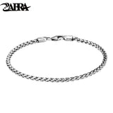 925 Sterling Silver Keel Bracelet Men's Retro Thai Silver