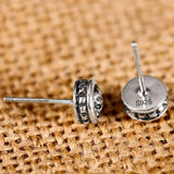 925 Silver Skull Earrings Set - Rock Punk Gothic Retro Jewelry