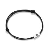 Pure Silver Sun Moon Tonghui Couple Braided Bracelet