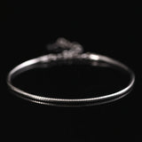 Snake Heart Chain 925 Silver Bracelet Bangle Jewelry Gift
