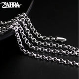 925 Sterling Silver Round Necklace 3mm 18-28inch Long Chain Silver Jewelry