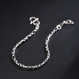 S925 Silver Japanese Bracelet Men's Hip-hop Jewelry Gift