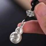 S999 Silver Gourd Pendant High-end Keychain Pendant