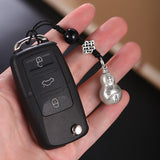 S999 Silver Gourd Pendant High-end Keychain Pendant