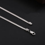 Snake Bone Chain S925 Silver Necklace Men's and Women's Tide Clavicle Chain
