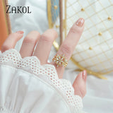 3 Pcs Snowflake Ring Sets for Women Girls Anniversary Jewelry