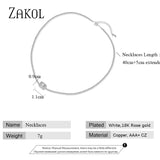 CZ Choker Necklace for Women Girl Party Anniversary Dress