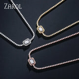 CZ Choker Necklace for Women Girl Party Anniversary Dress