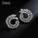 AAA+ Cubic Zircon Stud Earrings Crystal Earings For Women