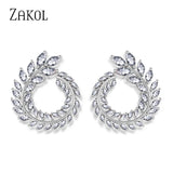 AAA+ Cubic Zircon Stud Earrings Crystal Earings For Women