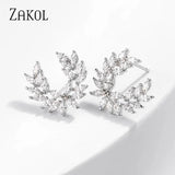 AAA+ Cubic Zircon Stud Earrings Crystal Earings For Women
