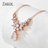 Leaf Pendant Large Women's Long Necklaces Bride Wedding Party Accessories