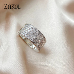 CZ Engagement Rings - Silver Wedding Bands