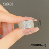 CZ Engagement Rings - Silver Wedding Bands