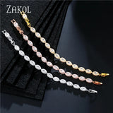 CZ Bracelet Bangle for Women Wedding Bridal Jewelry FSBP2125