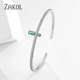 Multicolor Oil Drip Cuff Bracelet CZ Enamel Christmas Party Jewelry