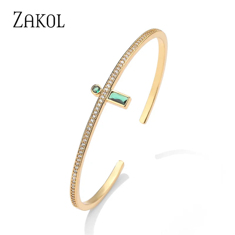 Multicolor Oil Drip Cuff Bracelet CZ Enamel Christmas Party Jewelry