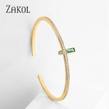 Multicolor Oil Drip Cuff Bracelet CZ Enamel Christmas Party Jewelry