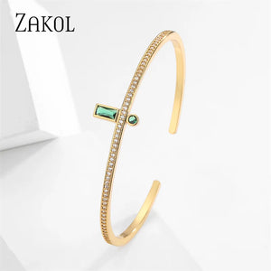 Multicolor Oil Drip Cuff Bracelet CZ Enamel Christmas Party Jewelry