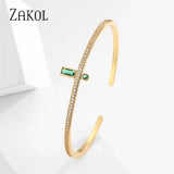 Multicolor Oil Drip Cuff Bracelet CZ Enamel Christmas Party Jewelry