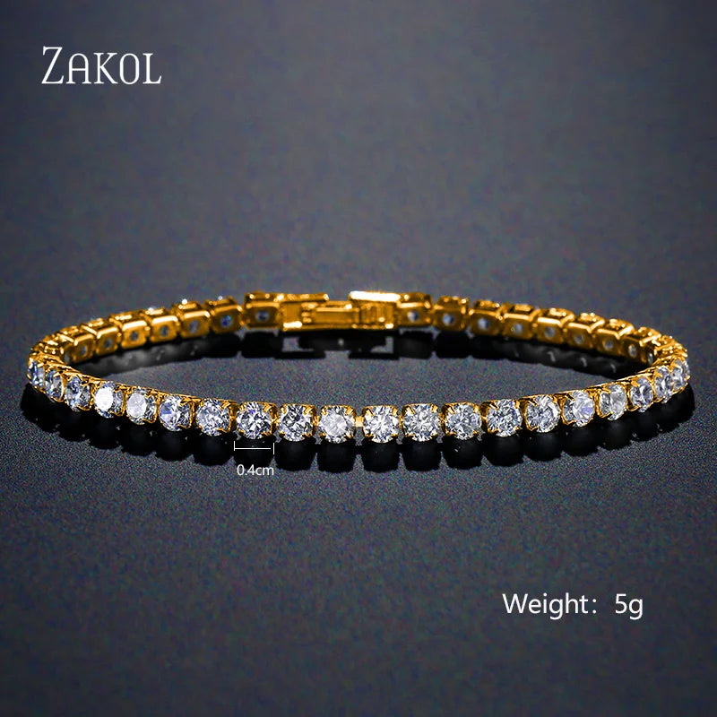 Rectangle Zirconia Tennis Bracelets for Women Crystal Bracelet