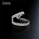 CZ Zircon Leaf Clip Earrings No Pierced Cartilage Ear Party Jewelry