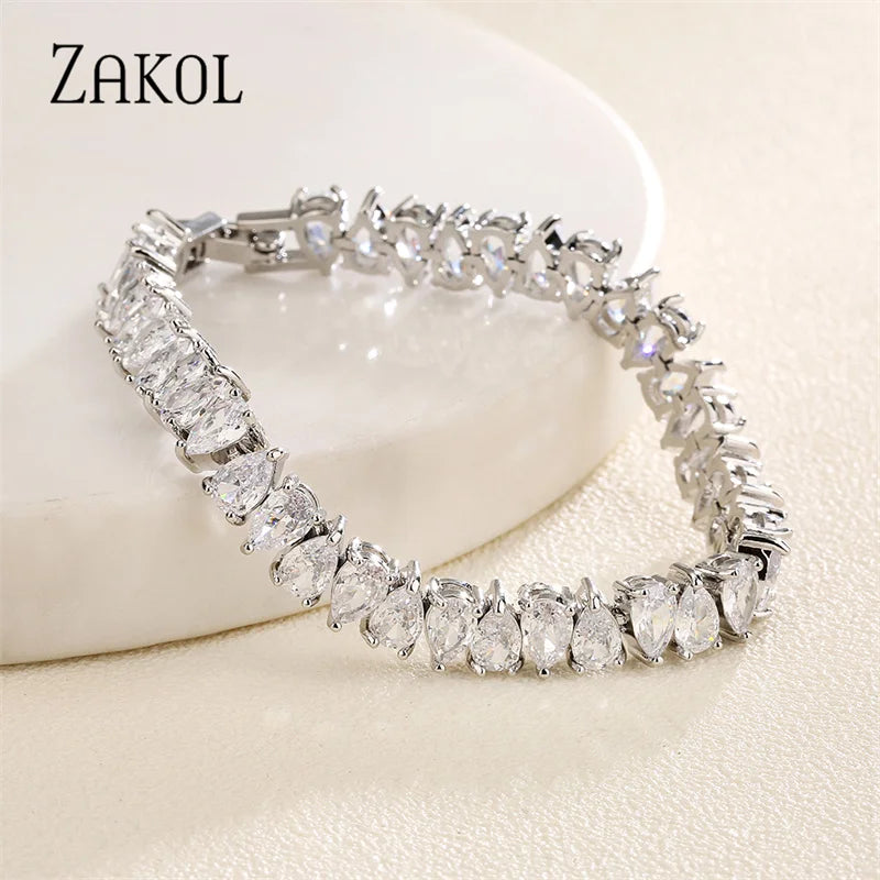 Zirconia Crystal Bracelets for Women Party Wedding BP2279