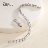 Zirconia Crystal Bracelets for Women Party Wedding BP2279