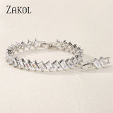Zirconia Crystal Bracelets for Women Party Wedding BP2279