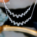 CZ Clavicle Chain Necklace for Women
