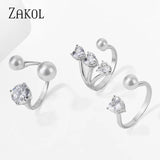 Ladies Engagement Shining CZ Love Ring FSRP2223