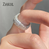 CZ Wedding Bands for Women Engagement Ring Jewelry