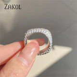 CZ Wedding Bands for Women Engagement Ring Jewelry