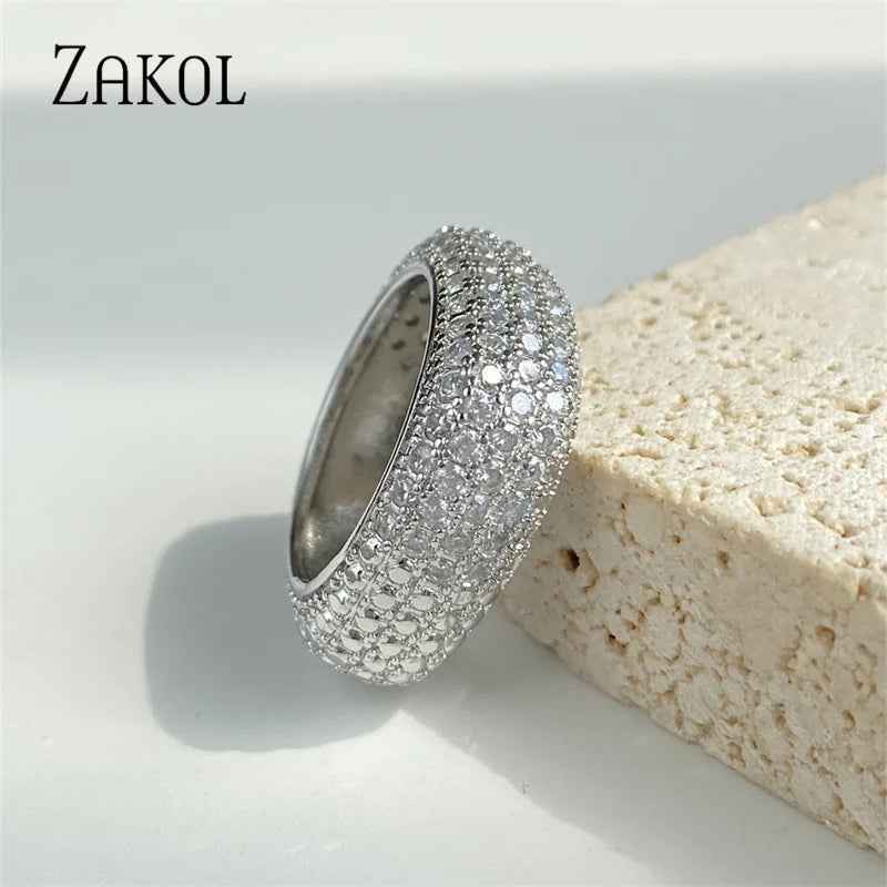 CZ Wedding Bands for Women Engagement Ring Jewelry