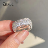 CZ Wedding Bands for Women Engagement Ring Jewelry