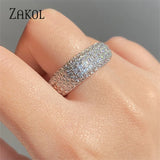 CZ Wedding Bands for Women Engagement Ring Jewelry
