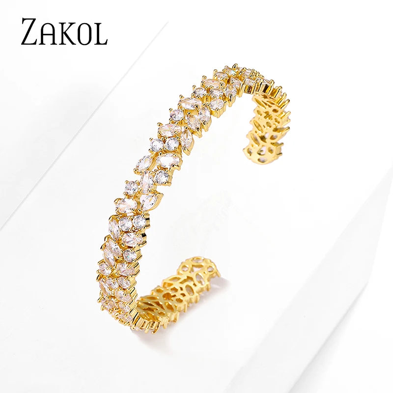 Marquise Zircon Charm Bracelet for Women BP1023