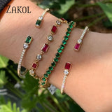 Zircon Adjustable Cuff Bangle for Women FSBP2212