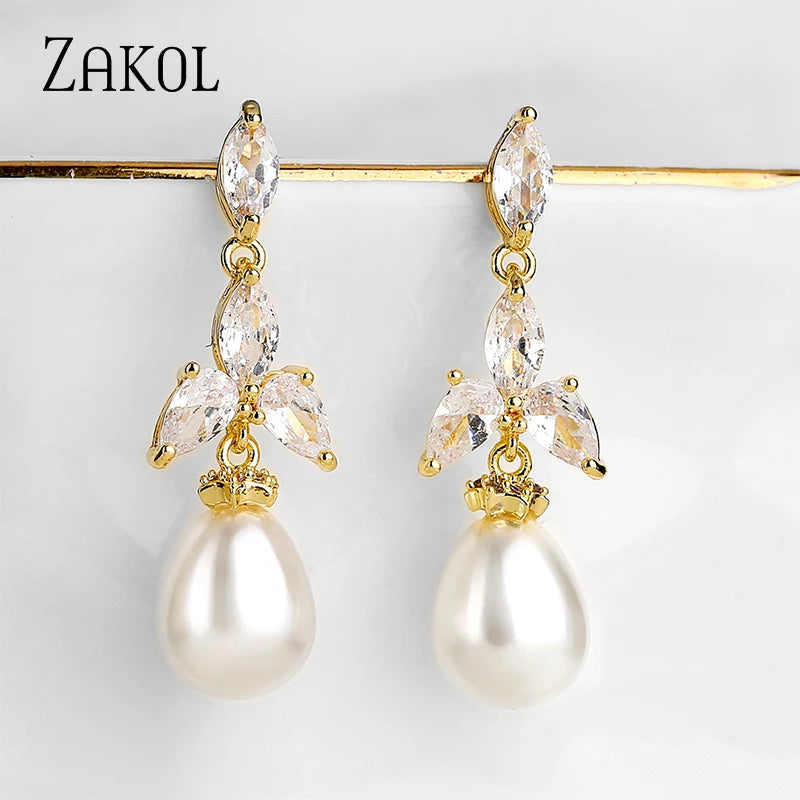 Pearl Statement Earrings Silver Gift EP2921