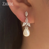 Pearl Statement Earrings Silver Gift EP2921
