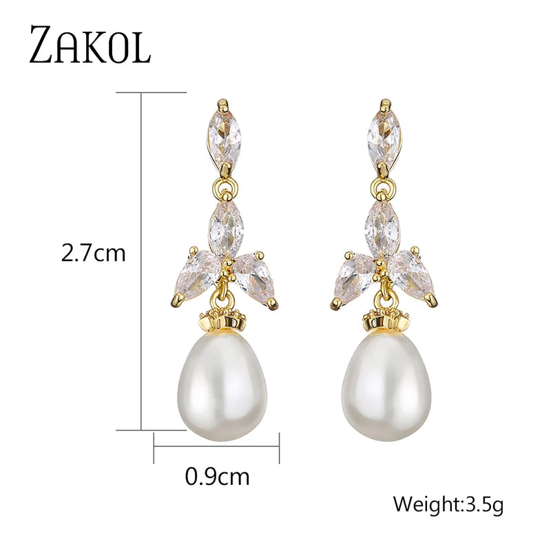 Pearl Statement Earrings Silver Gift EP2921