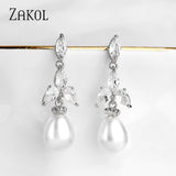 Pearl Statement Earrings Silver Gift EP2921