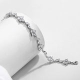 Water Drop CZ Charms Bracelets Wedding Party Jewelry BP5032
