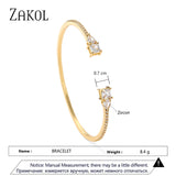 Geometric Green CZ Cuff Bangles for Women