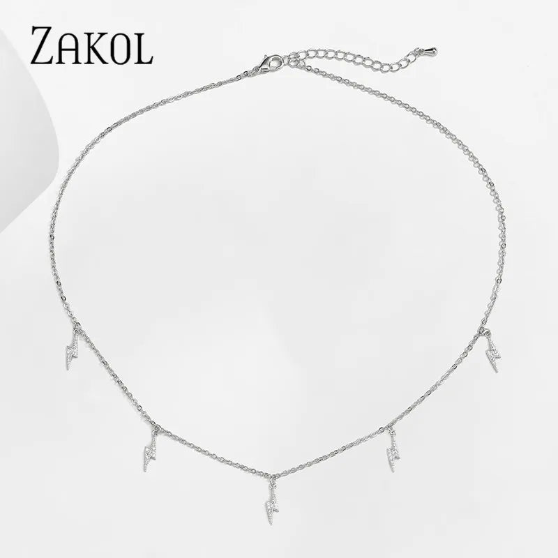 Thin Chain Leaf Pendant Choker Jewelry FSNP2169