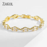 Leaf Charm CZ Bracelet for Women BP2183