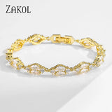 Leaf Charm CZ Bracelet for Women BP2183