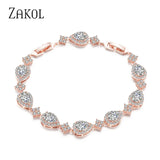 Water Drop CZ Stone Bracelet for Women FSBP2014